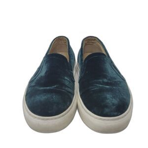 M.Gemi Green Velvet Slip On Shoes